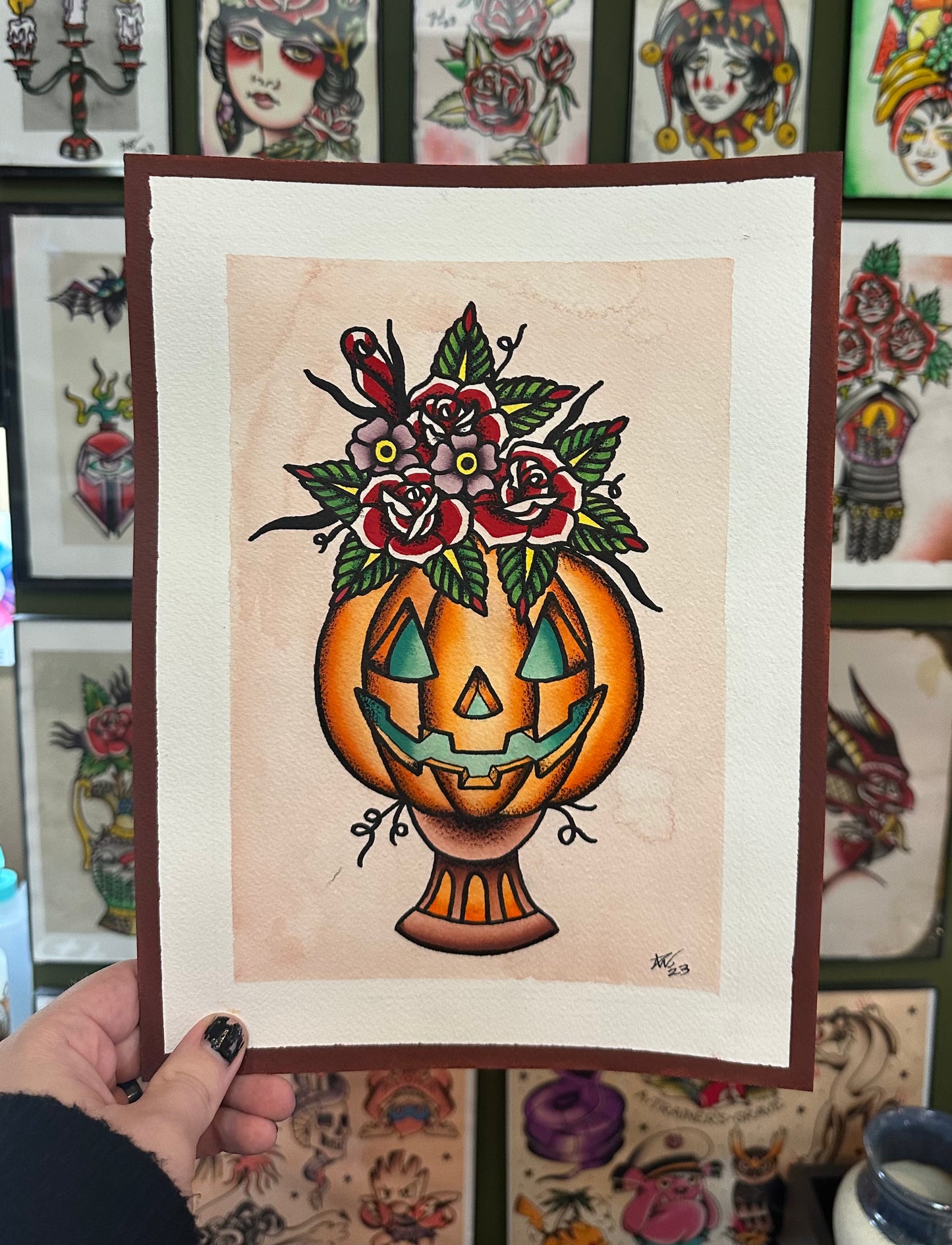 Jack-o-vase painting π