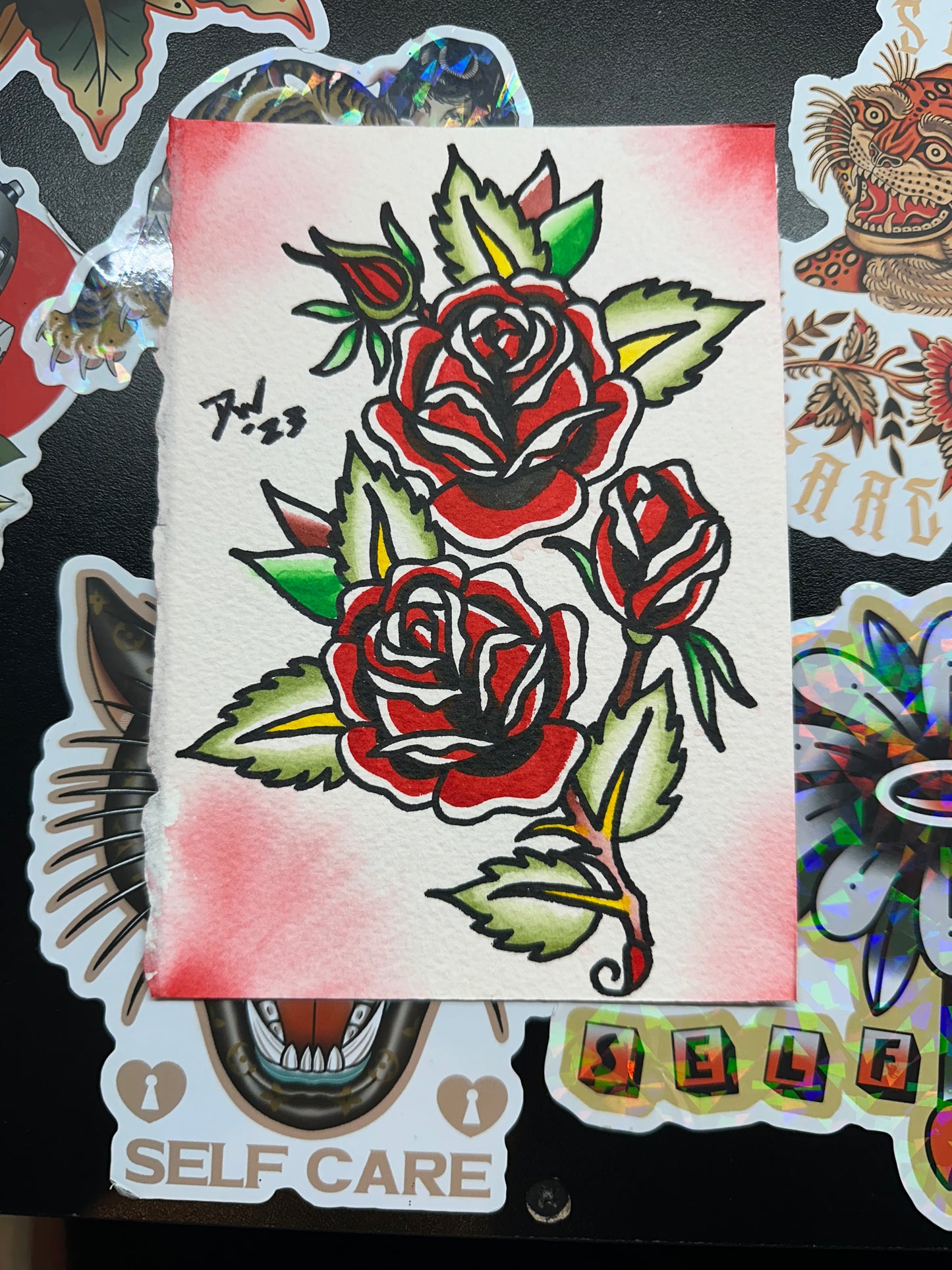 Floral 5x7 painting