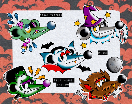 Rickety monsters sheet